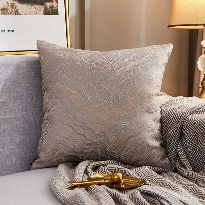 Housse de Coussin Moderne Satin LUXORA