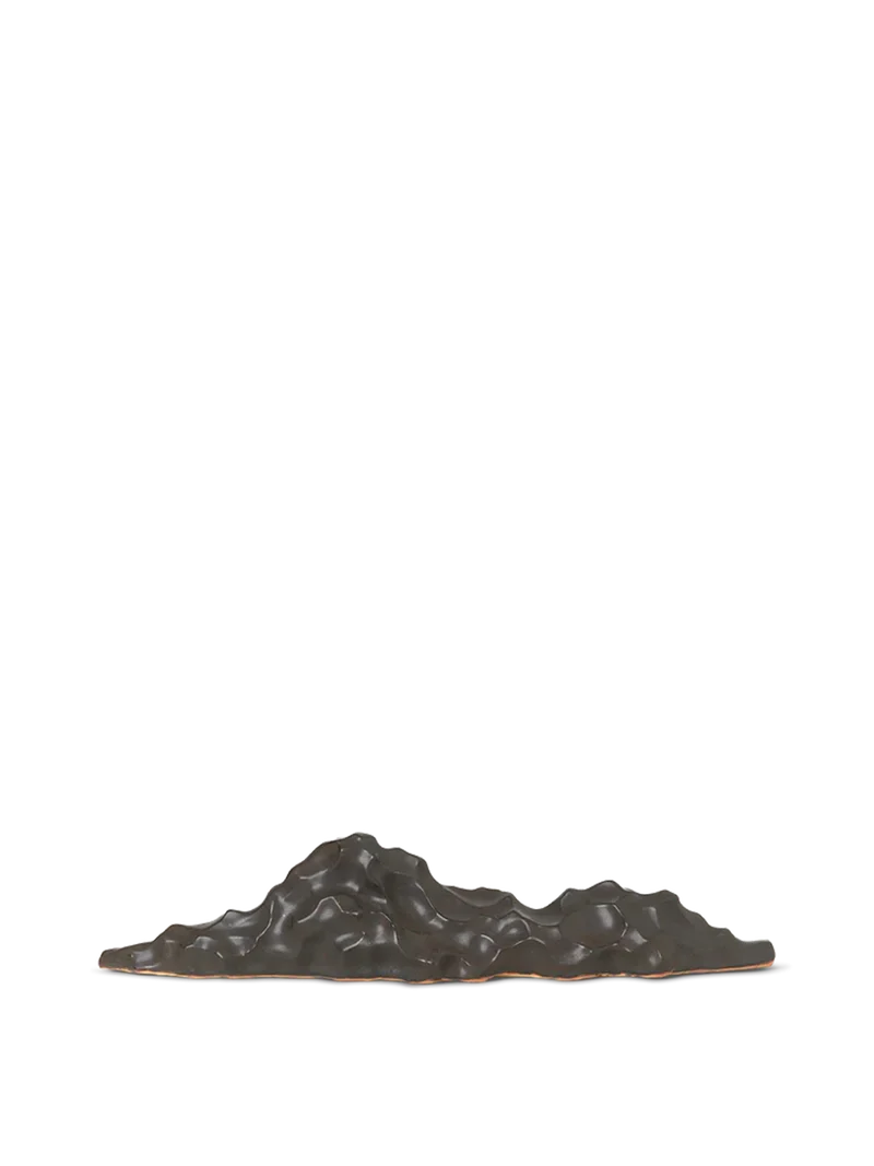Berg Ceramic Sculpture - Low - Black