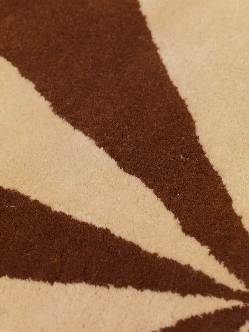 Arch Tufted Rug - Dark Brick/Off-White