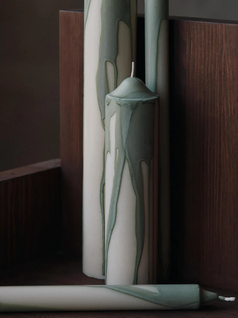Dryp Candles - Set of 2 - Tea Green