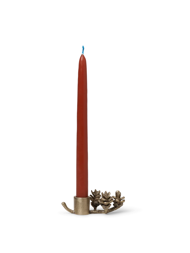 Forest Candle Holder - Brass