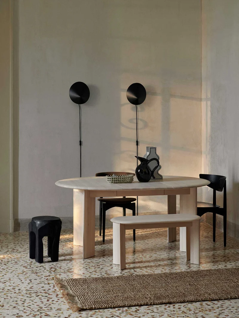 Bevel Bench - White Oiled Beech