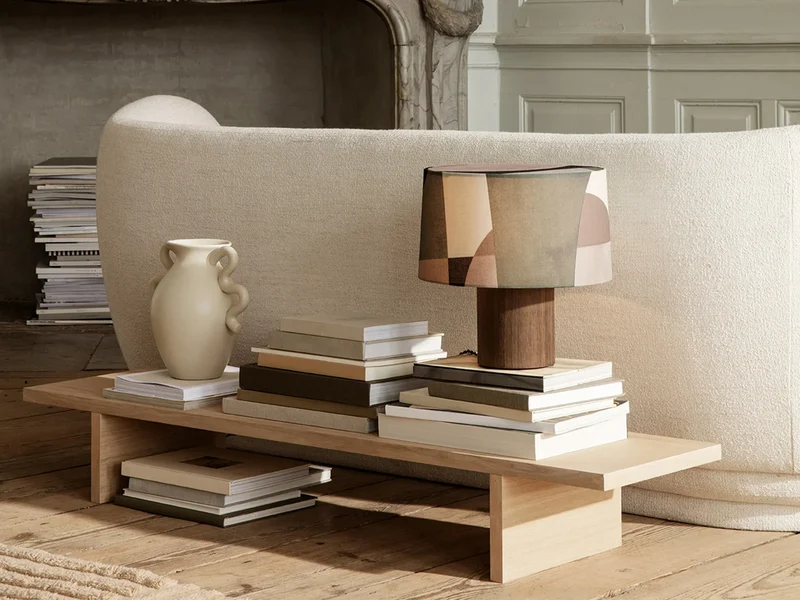 Kona Display Table - Natural Oak Veneer