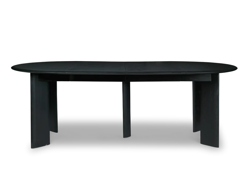 Bevel Table - Extendable x 2 - Black Oiled Beech