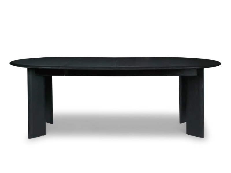 Bevel Table - Extendable x 2 - Black Oiled Beech