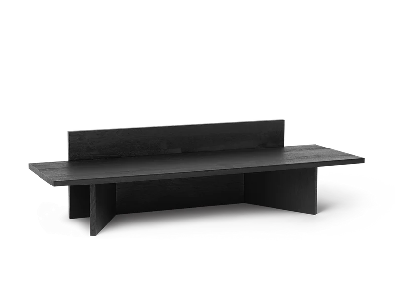 Oblique Bench - Black Stained Ash
