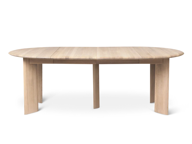 Bevel Table - Extendable x 2 - White Oiled Oak