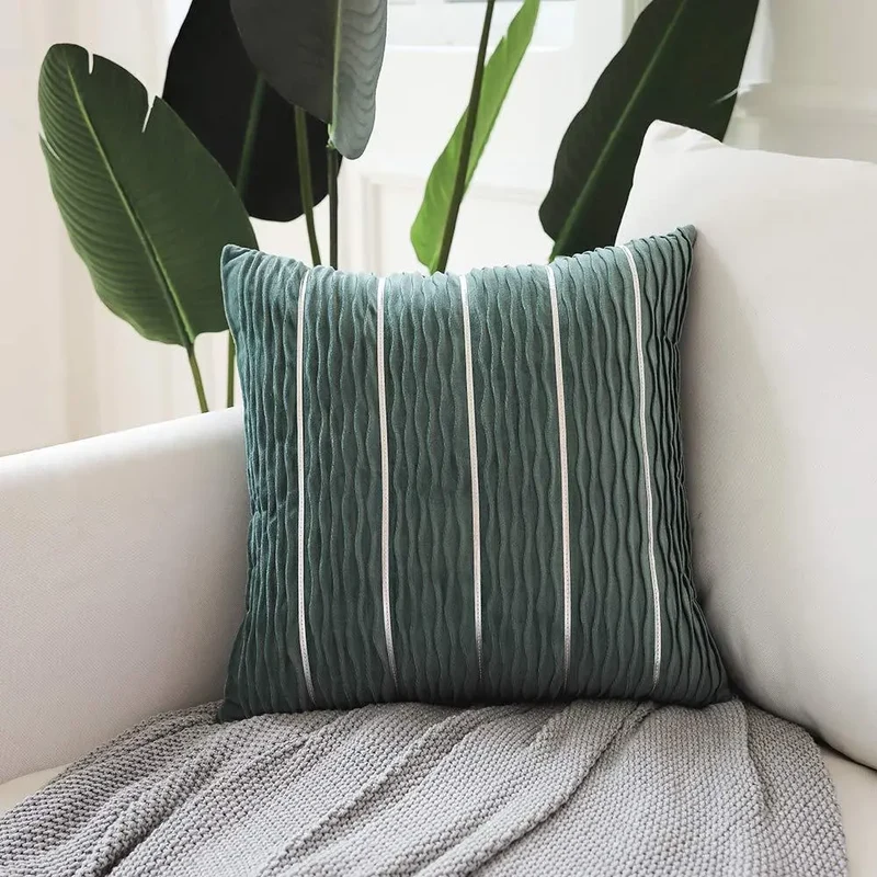 Housse de Coussin Luxe Velours STRIPE