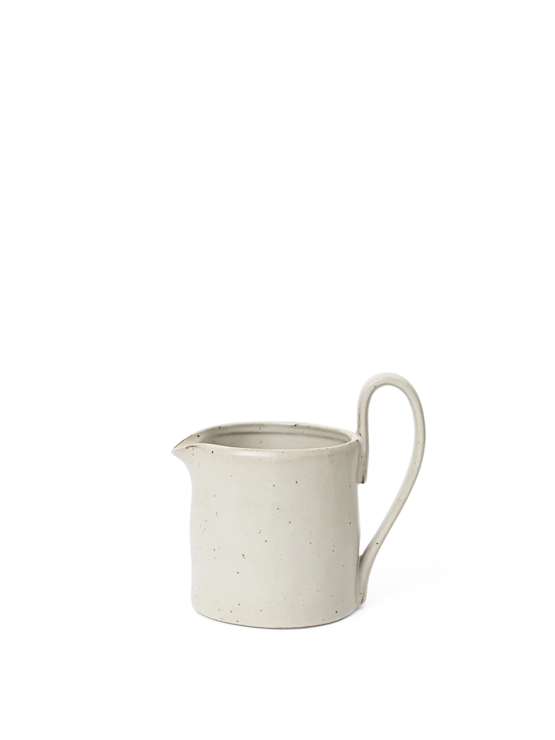 Flow Milk Jar - Off-White Speckle