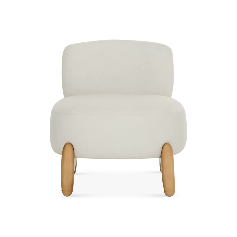 Tessa - Fabric and Wood Armchair