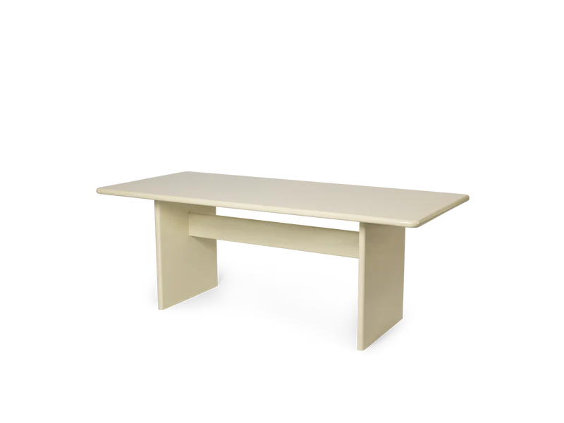Rink Dining Table - 200 x 90 - Eggshell