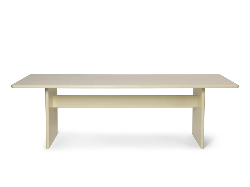 Rink Dining Table - 240 x 90 - Eggshell