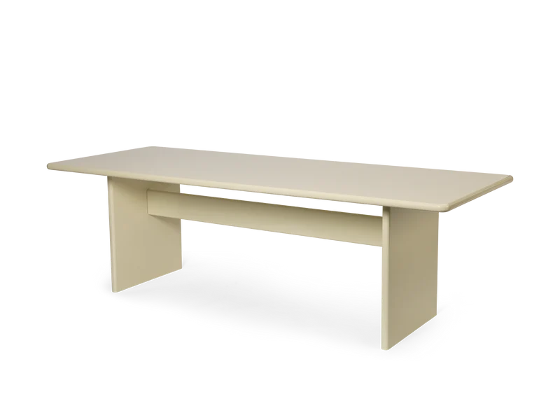 Rink Dining Table - 240 x 90 - Eggshell