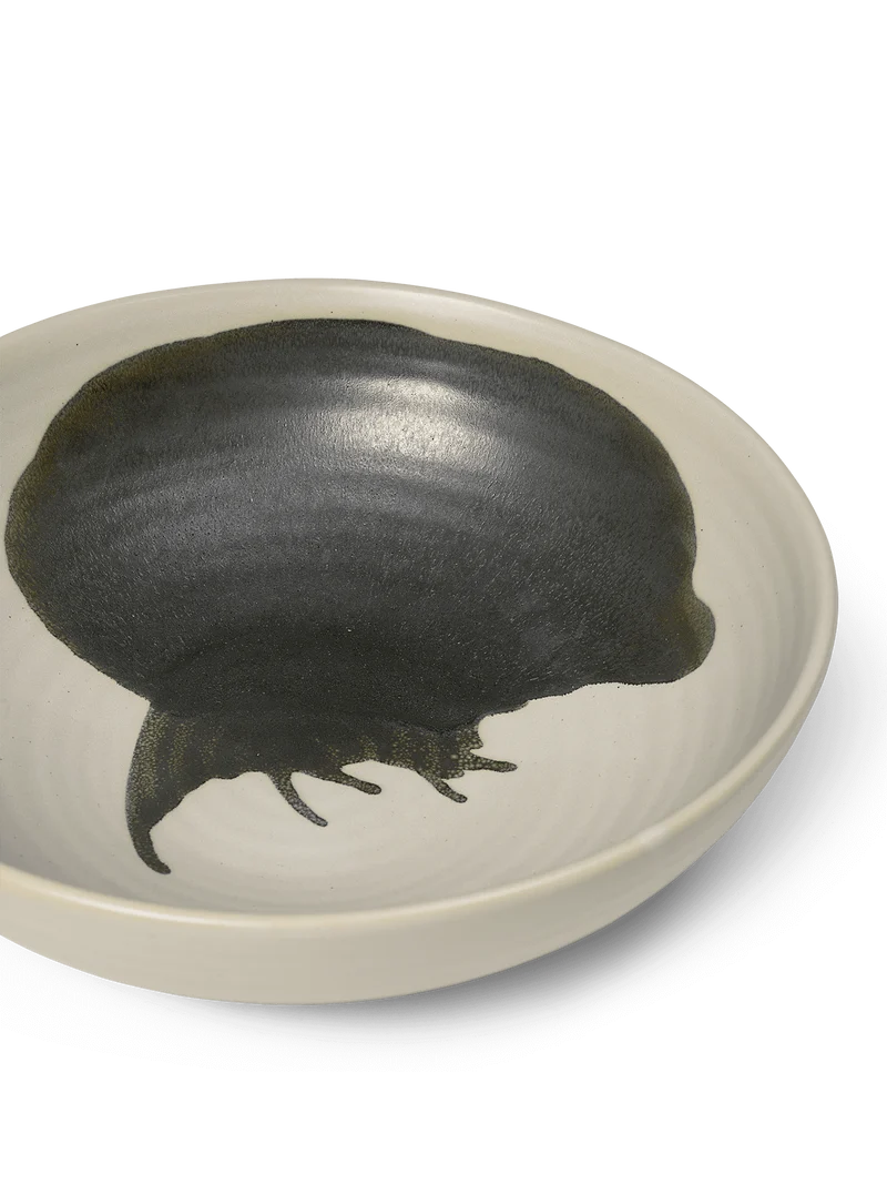 Omhu Bowl - Large - Off-White/Charcoal