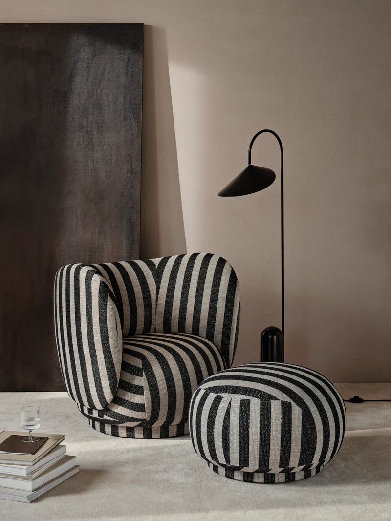 Rico Pouf - Louisiana - Sand/Black