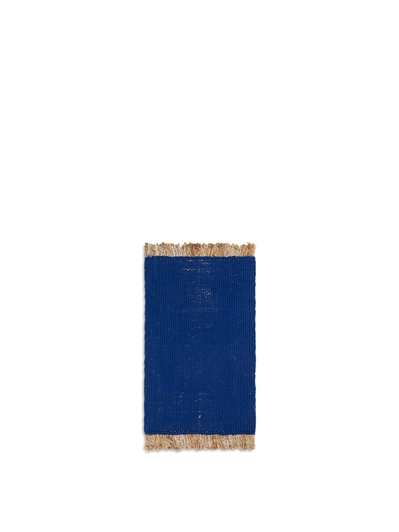 Block Mat - Bright Blue/Natural