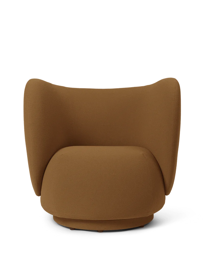 Rico Lounge Chair - Swivel - Grain - Caramel