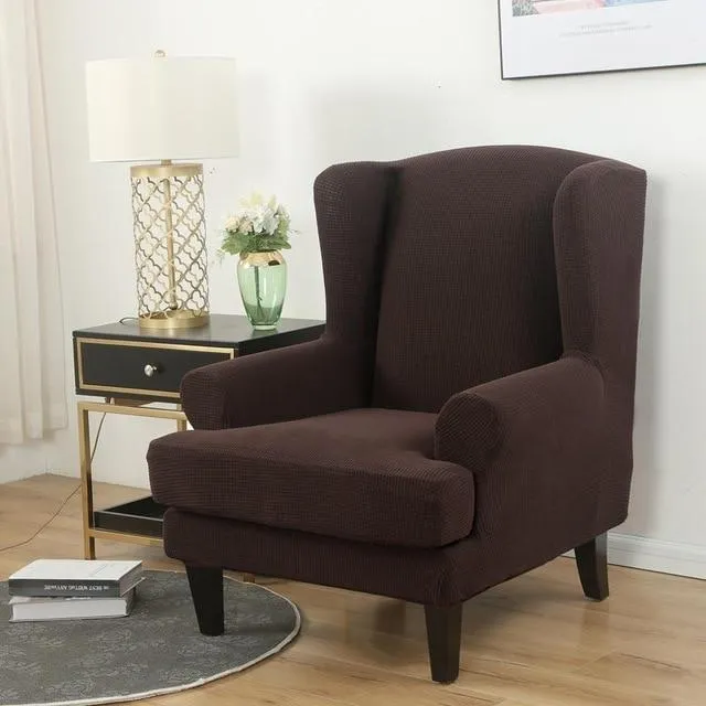 Housse Pour Fauteuil Crapaud Jacquard Marron
