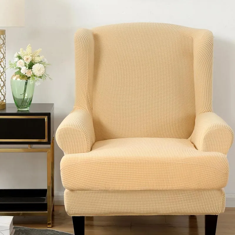 Housse Pour Fauteuil Crapaud Jacquard Bisque