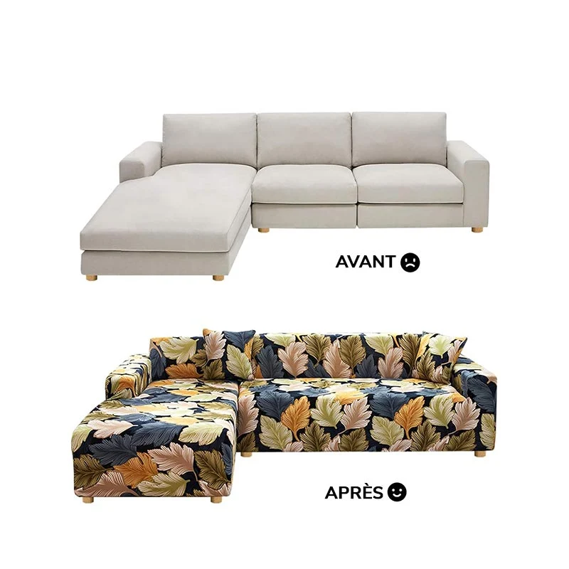 Housse de Canapé d'Angle Extensible Fulla