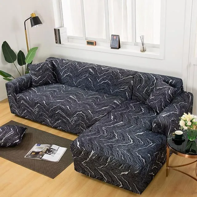 Housse de Canapé d'Angle Extensible Lara