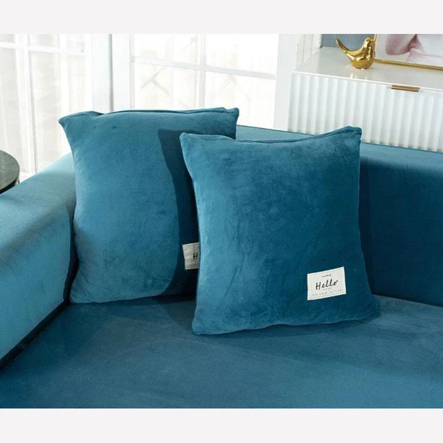 Housse de Canapé d'Angle Turquoise