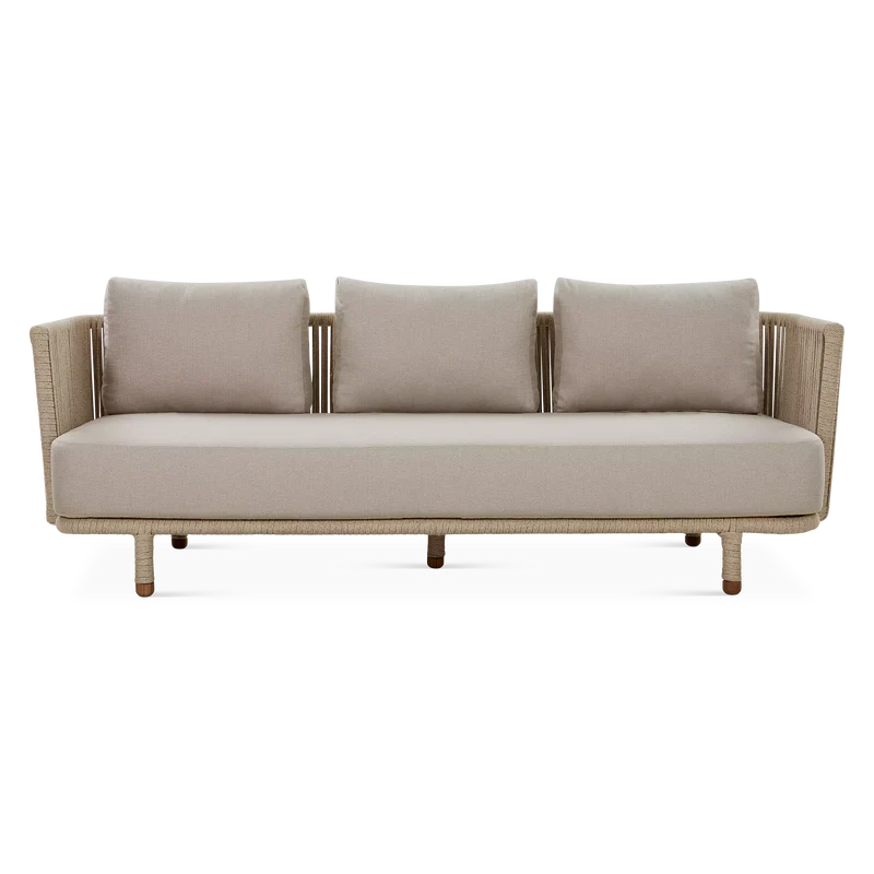 Moments - Outdoor Rope 3-Seater Sofa by Cane-line