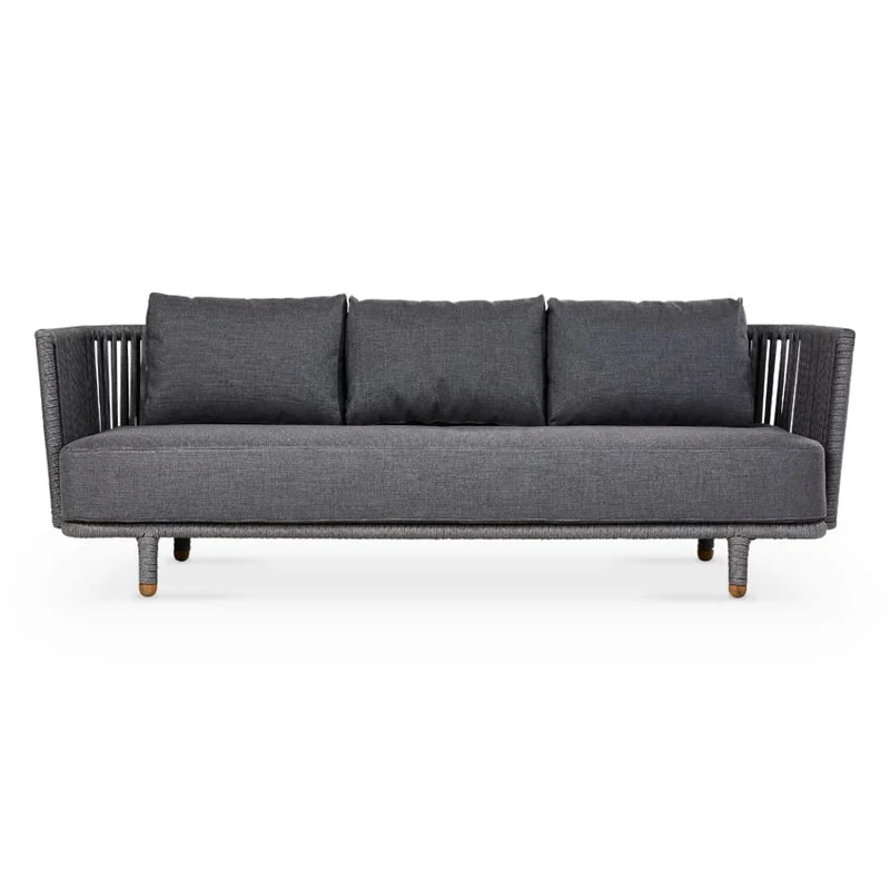 Moments - Outdoor Rope 3-Seater Sofa by Cane-line