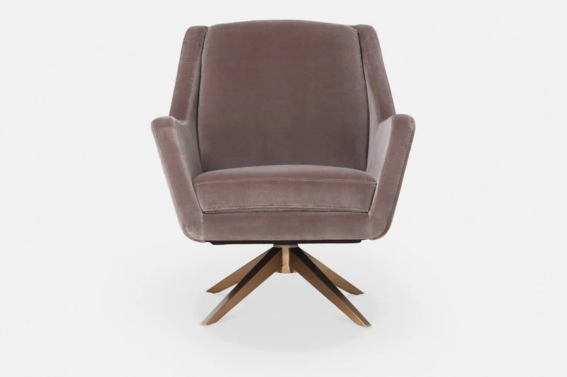 Greta - Swivel Armchair with Pyramidal Base