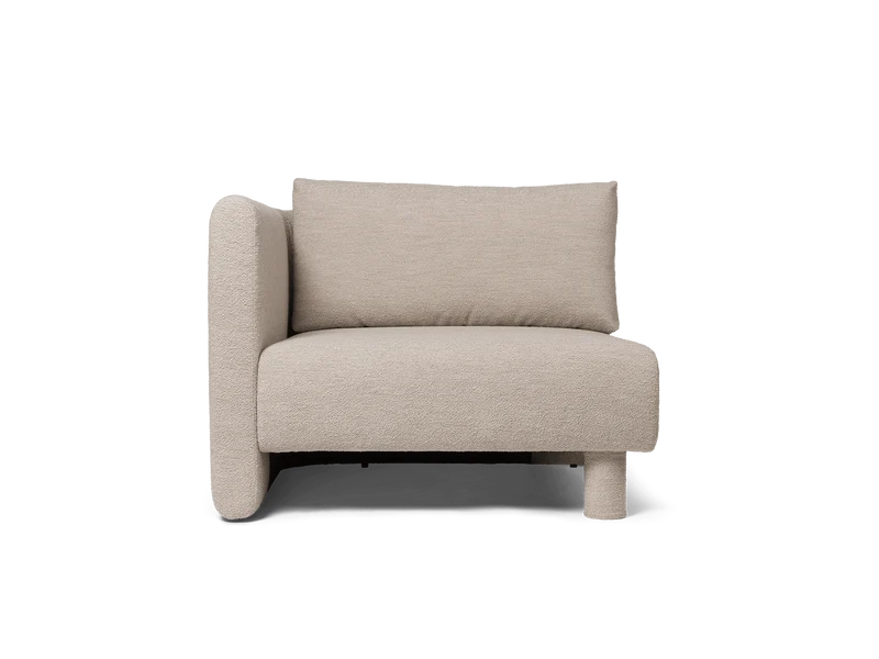 Dase Sofa Armrest Left - Soft Bouclé - Natural