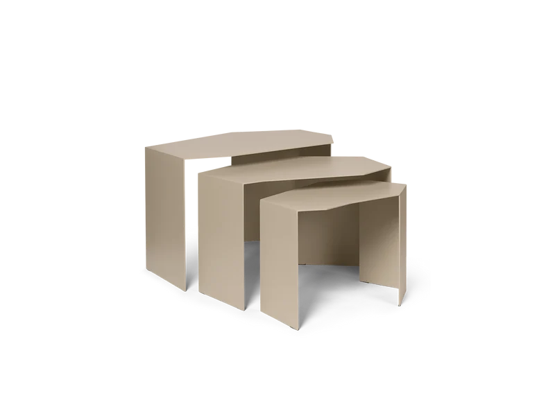 Shard Cluster Tables - Set of 3 - Cashmere