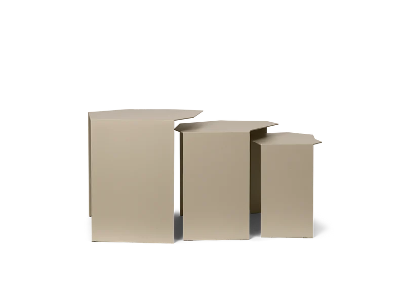 Shard Cluster Tables - Set of 3 - Cashmere