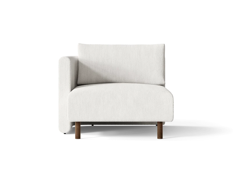 Dase Sofa Chaise Longue Left - Bouclé - Off-white