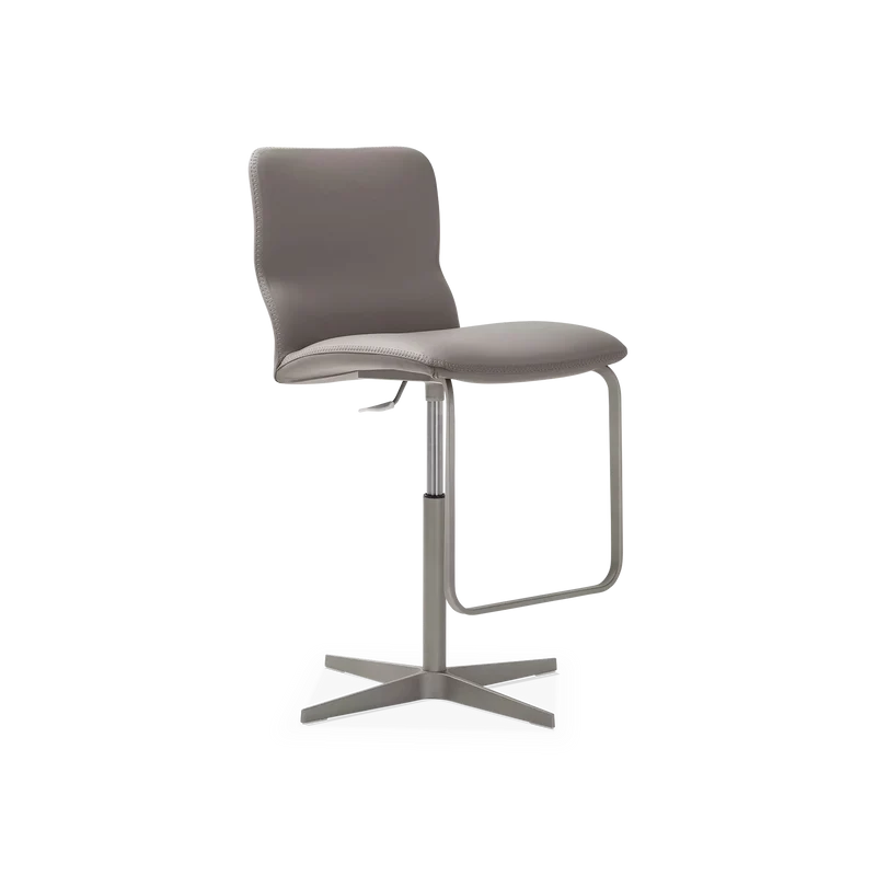 Vito - Adjustable Leather Stool by Cattelan Italia