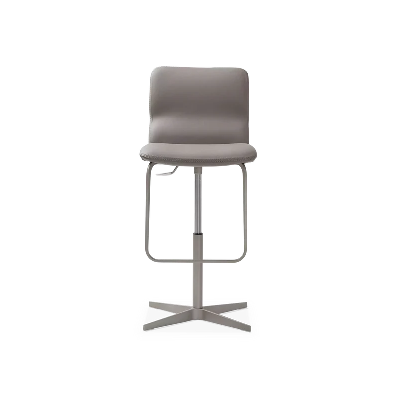 Vito - Adjustable Leather Stool by Cattelan Italia