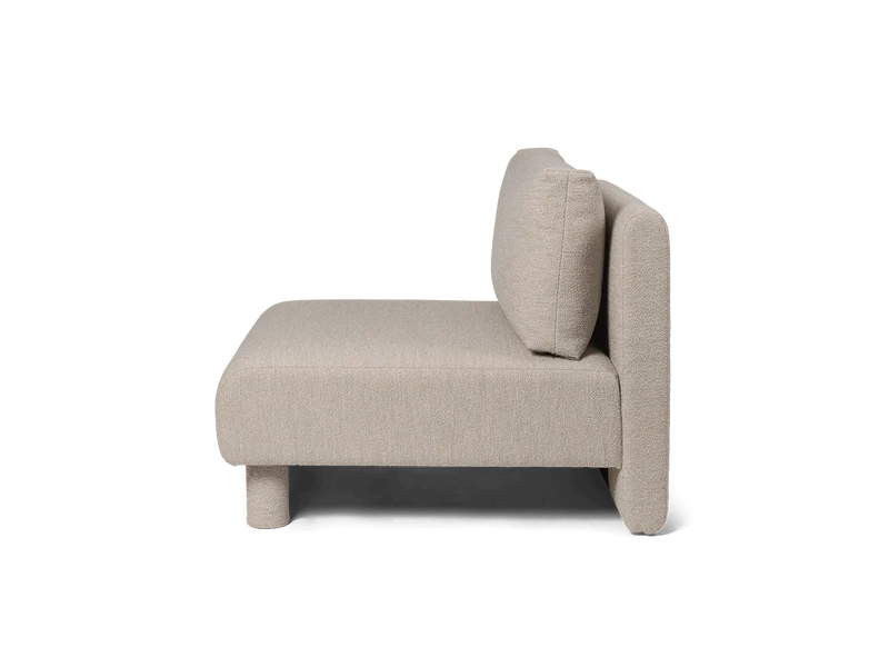 Dase Sofa Center - Soft Bouclé - Natural