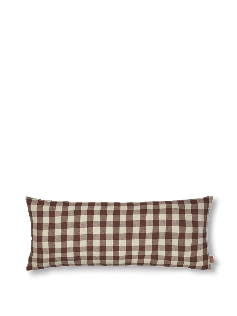 Bothy Check Cushion - Cinnamon/Grey Green