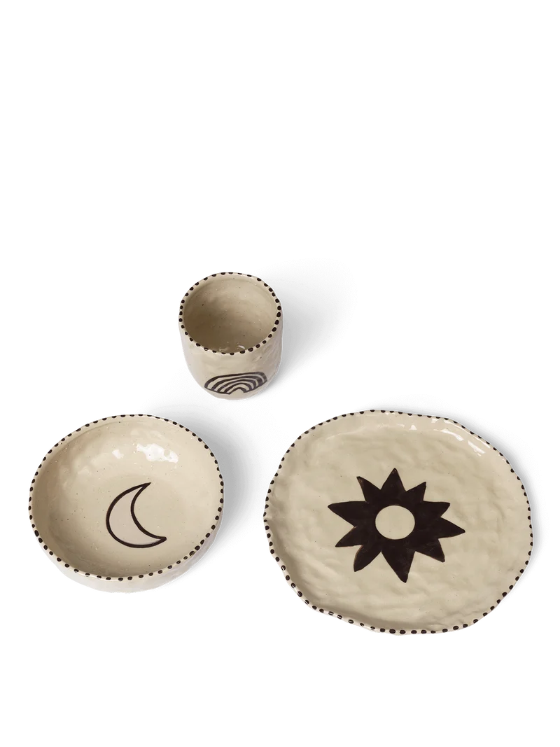 Naive Ceramic Set - Red Brown