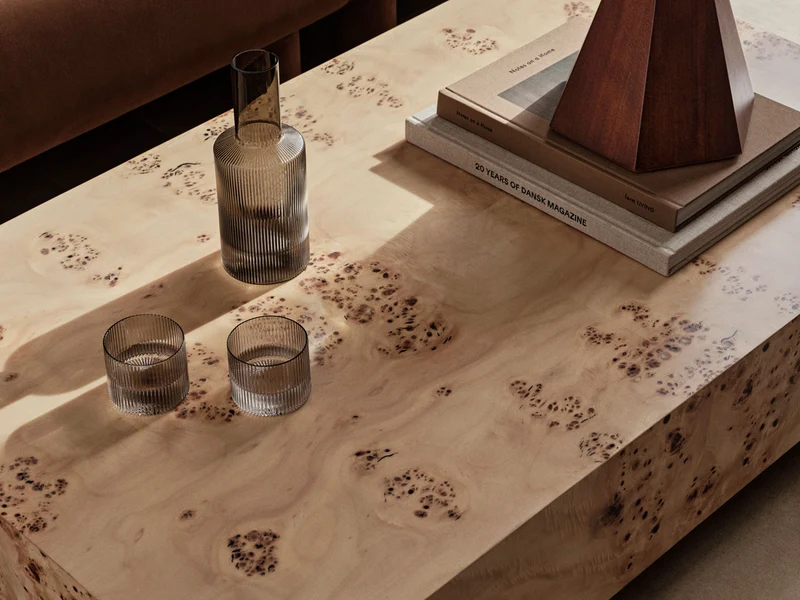 Burl Coffee Table - Natural