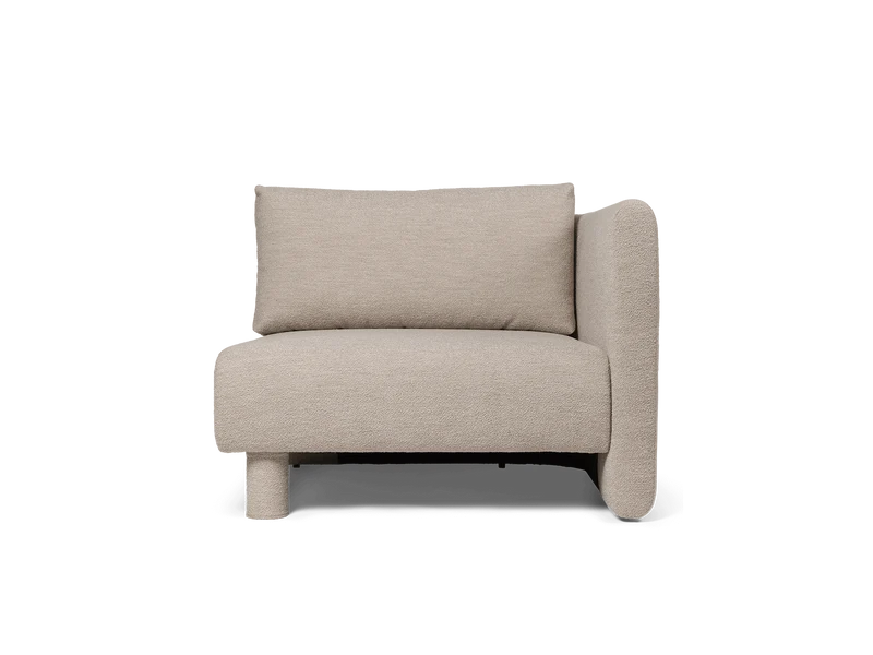 Dase Sofa Armrest Right - Soft Bouclé - Natural