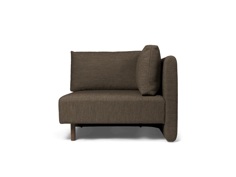 Dase Sofa Corner - Soft Bouclé - Dark Brown