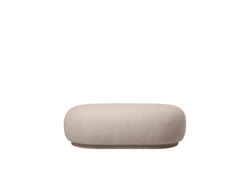 Rico Ottoman - Soft Bouclé - Natural