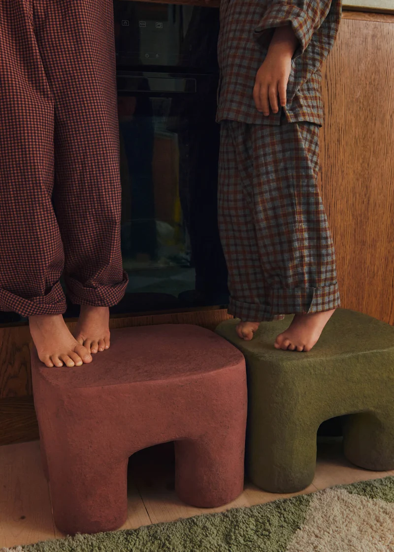 Podo Stool - Red Brown