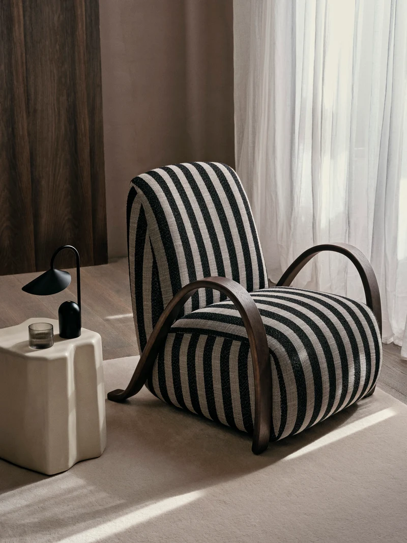 Buur Lounge Chair - Louisiana - Sand/Black