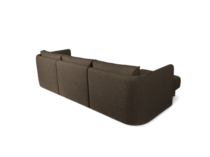 Dase Sofa Center - Soft Bouclé - Dark Brown