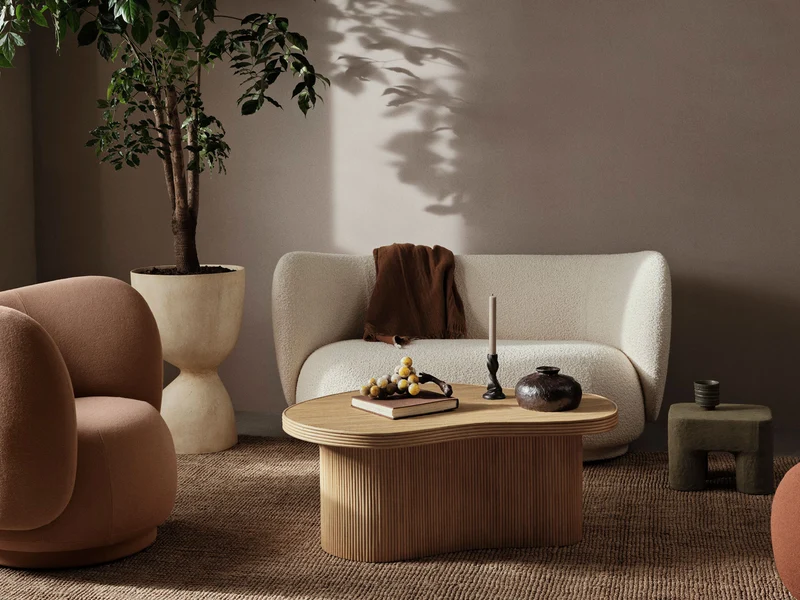 Rico Sofa 2-seater - Nordic Bouclé - Off-White