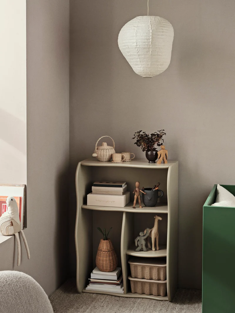 Slope Bookcase - Cashmere