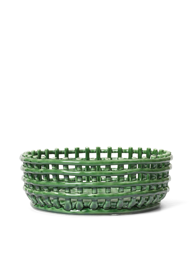 Ceramic Centrepiece - Emerald Green