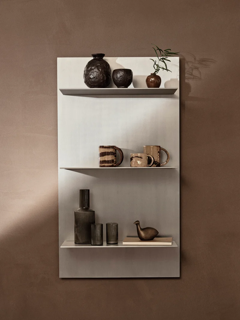 Lager Wall Shelf - Triple - Large - Aluminium