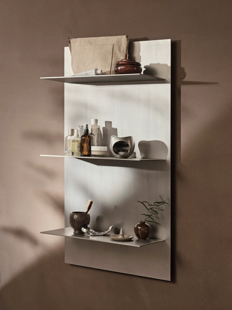 Lager Wall Shelf - Triple - Large - Aluminium